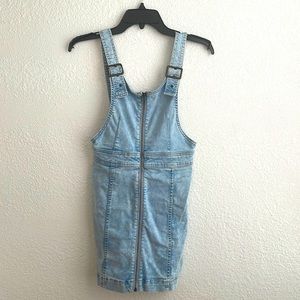 Freepeople denim overall mini dress, size 2